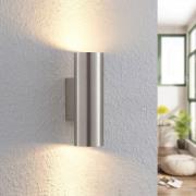 Lindby vägglampa Joffrey, 18 cm, svart, upp/ner, GU10