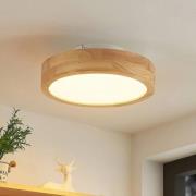 Lindby Lanira LED-taklampa av ek, 30 cm