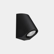 LEDS-C4 Eko lutande utomhusvägglampa, svart, bredd 7 cm