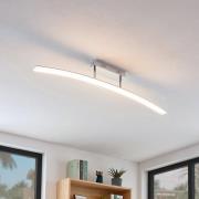 Lucande LED-taklampa Lorian, 99 cm, krom, metall