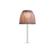 Bover LED-bordslampa Atticus, naturvit/beige, höjd 50 cm