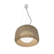 Bover Utomhushänglampa Fora S, naturvit/beige, Ø 50 cm