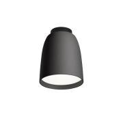 Bover LED utomhustaklampa Nut, svart, aluminium/stål, Ø 10 cm