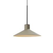 Bover LED-hänglampa Platet, svart/olivgrå, 20 cm