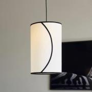 PR Home Hänglampa Ava, Ø 25 cm, ekologisk bomull, krämfärgad