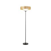 Fabas Luce Golvlampa Loto, sandfärgad, höjd 170 cm, fotdimmer, E27