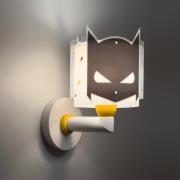 Dalber vägglampa Dark Hero med stickpropp, vit/svart