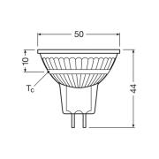 OSRAM LED reflektor GU5.3 3,8W 827 36° 5-pack