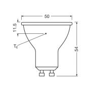 OSRAM LED-lampa Reflektor GU10 6,9W 60° 830 klar