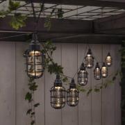 STAR TRADING LED-ljusslinga solcell Cage, 8 lampor