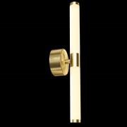 Maytoni LED-vägglampa Axis, guldfärgad, höjd 35,6 cm