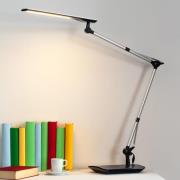 Lindby LED-skrivbordslampa Felipe, svart, klämfot