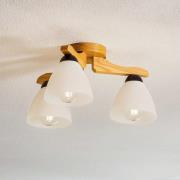 Lamkur Taklampa Haro, ek/vit 3 lampor
