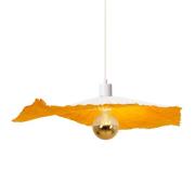 Näve Hänglampa Crazy Paper, vit-guld, Ø 56 cm