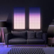 Twinkly RGB-fyrkanter svart, IP20, 3-delad förlängning