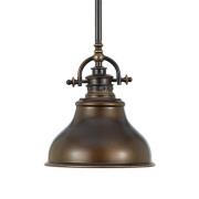 QUOIZEL Hänglampa Emery i Industristil brons Ø 20,3 cm