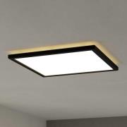 EGLO connect LED-taklampa Rovito-Z, svart, 39 x 39 cm