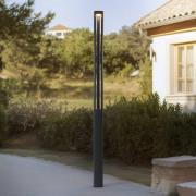 Lucande LED-utomhuslampa Zarek, 230 cm, antracit, IP65