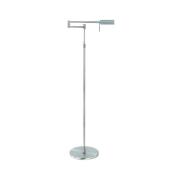 HighLight LED-golvlampa New Bari, nickel, höjd 139 cm, metall, dimmer