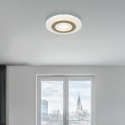 Globo LED-taklampa Sabatino, Ø 30 cm, vit/antracit, CCT