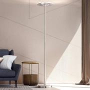 FISCHER & HONSEL LED-golvlampa Dent, matt nickel/krom, 180 cm, CCT, 1 ...