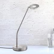 FISCHER & HONSEL LED-bordslampa Dent, nickel/krom, 60 cm, metall, CCT ...