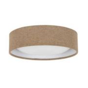 Beacon Lighting Beacon taklampa Uno, beige, textil, Ø 25 cm, GX53