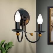 ORION 2 ljuskällor Vägglampa GARDA i lantlig stil