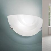 ORION Ada vägglampa av opalglas, halvcirkelformad