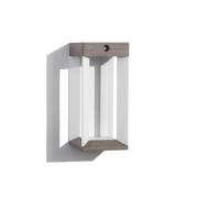 Les Jardins LED-solcellslampa Teckalu, grå/vit, 33 cm