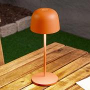 Lindby LED-bordslampa Arietty, orange, dimbar, IP65