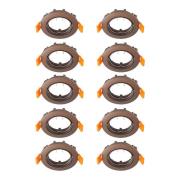 Prios takinbyggnadslampa Fibur, brons, zink, Ø 8,2cm, 10 st