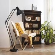 Ideallux Ideal Lux golvlampa Wally, svart, höjd 160 cm, metall