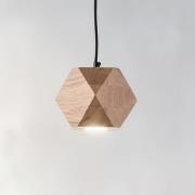 Envostar Peach Puff hänglampa polyeder trä 1 lampa