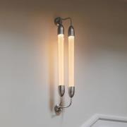 UMAGE vägglampa Lemon Squeeze 2 lampor, längd 94 cm stålfärgad