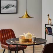 GUBI Semi pendellampa, Ø 30 cm, blank mässing