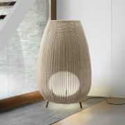 Bover LED-terrasslampa Amphora, 123 cm grafitbrun/beige