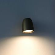 Bover LED-utomhusvägglampa Nut, svart, aluminium/stål
