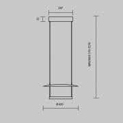 Maytoni Ambience LED-hänglampa, Ø42cm, metall, svart/vit