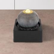 Globo LED-rumsfontän Fontana, antracit/grå, kula