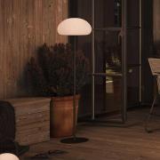 Nordlux Sponge LED-terrasslampa, svart/vit, metall, IP65