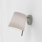 Astro Vägglampa Mitsu Wall i nickel matt, skärm kitt
