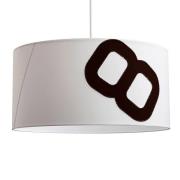 lumbono Hängande lampa hem hamn gjord av segel 60cm vit / svart