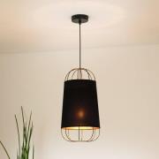 Duolla Hänglampa Lantern small, textil, metall, svart