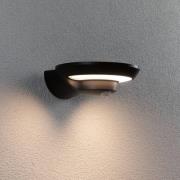 Paulmann LED-utomhusvägglampa Bordola, sensor, antracit