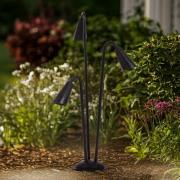Lindby vägbelysning Sorvete, svart, metall, 3 lampor, 83cm