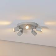 Luminex Takspotlight Fun, grå, Ø 30 cm, justerbar, GU10