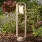 Lucande väglampa Chandan, 90 cm, beige, metall, IP54