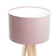 Maco Design Trebensbordslampa Rosabelle, rosa / natur
