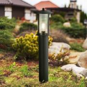 Searchlight Pagoda pollare, IP44, svart, höjd 73 cm, metall